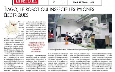 Les élèves ingénieurs UPSSITECH de la filière SRI développent le futur robot d’inspection des pylônes électriques