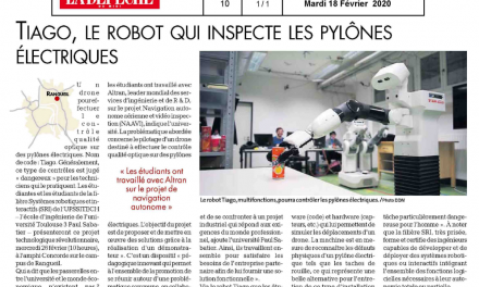 Les élèves ingénieurs UPSSITECH de la filière SRI développent le futur robot d’inspection des pylônes électriques